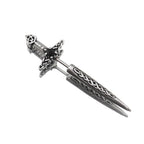 Engraved Dark Fantasy Dagger stainless steel Studs