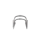 Black & White Fangs  Dracula  Stainless Steel Canine Spike Barbell