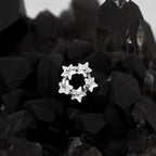 CZ Star Cluster stainless steel Ear Studs