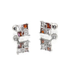 CZ Gift Box stainless steel Ear Studs