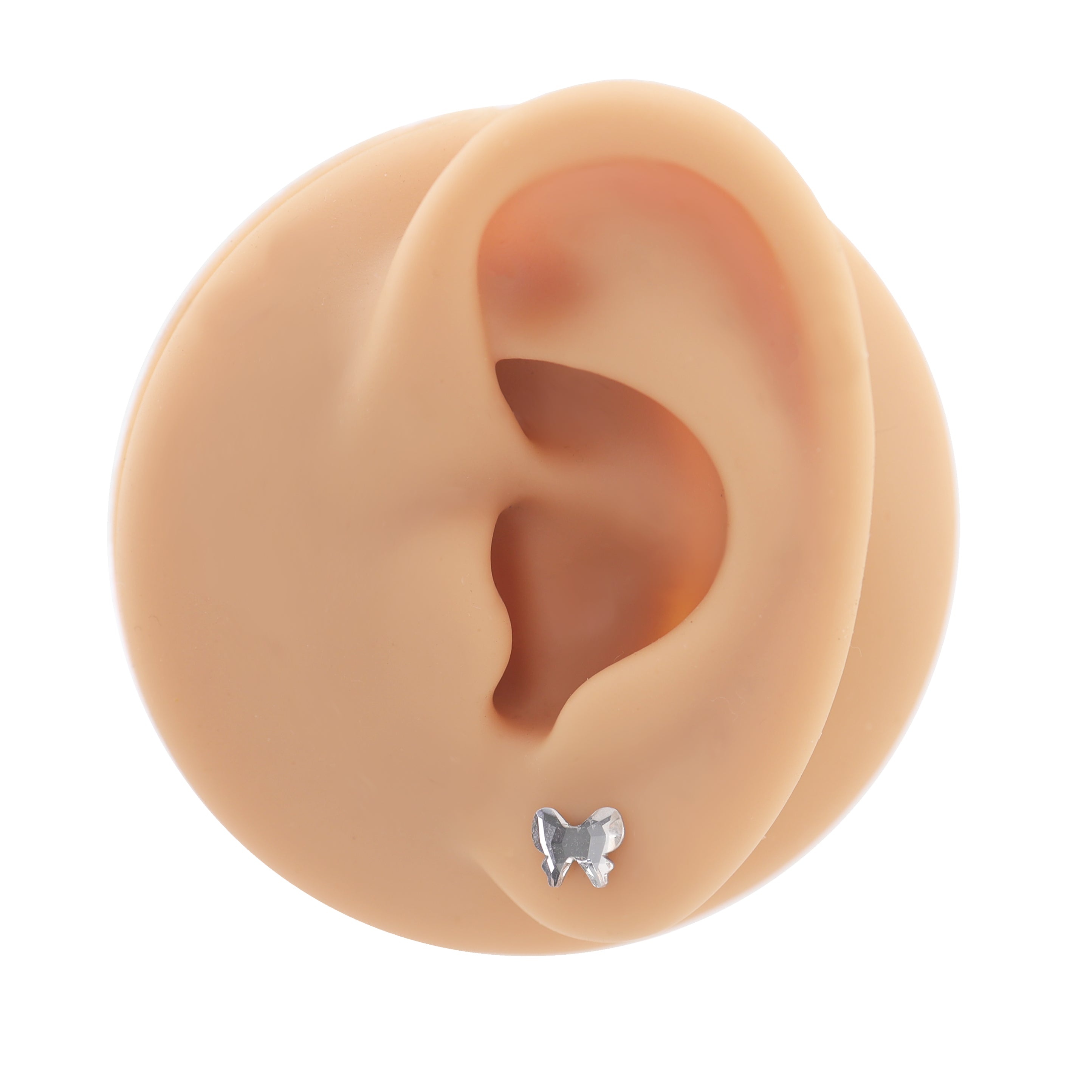 Christmas Bow Internally Threaded Stainless Steel Ear Studs