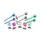 Text Engraved Titanium Tongue Ring