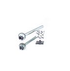 Text Engraved Titanium Tongue Ring