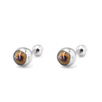 Demon Eye Ball stainless steel Ear Stud