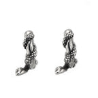 3D Vintage Twisted Serpent Stainless Steel Earrings