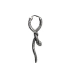 3D Coiled Snake Stainless Steel Earrings