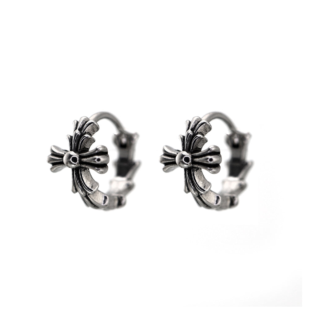 Chrome Hearts Style Cross Stainless steel Earrings