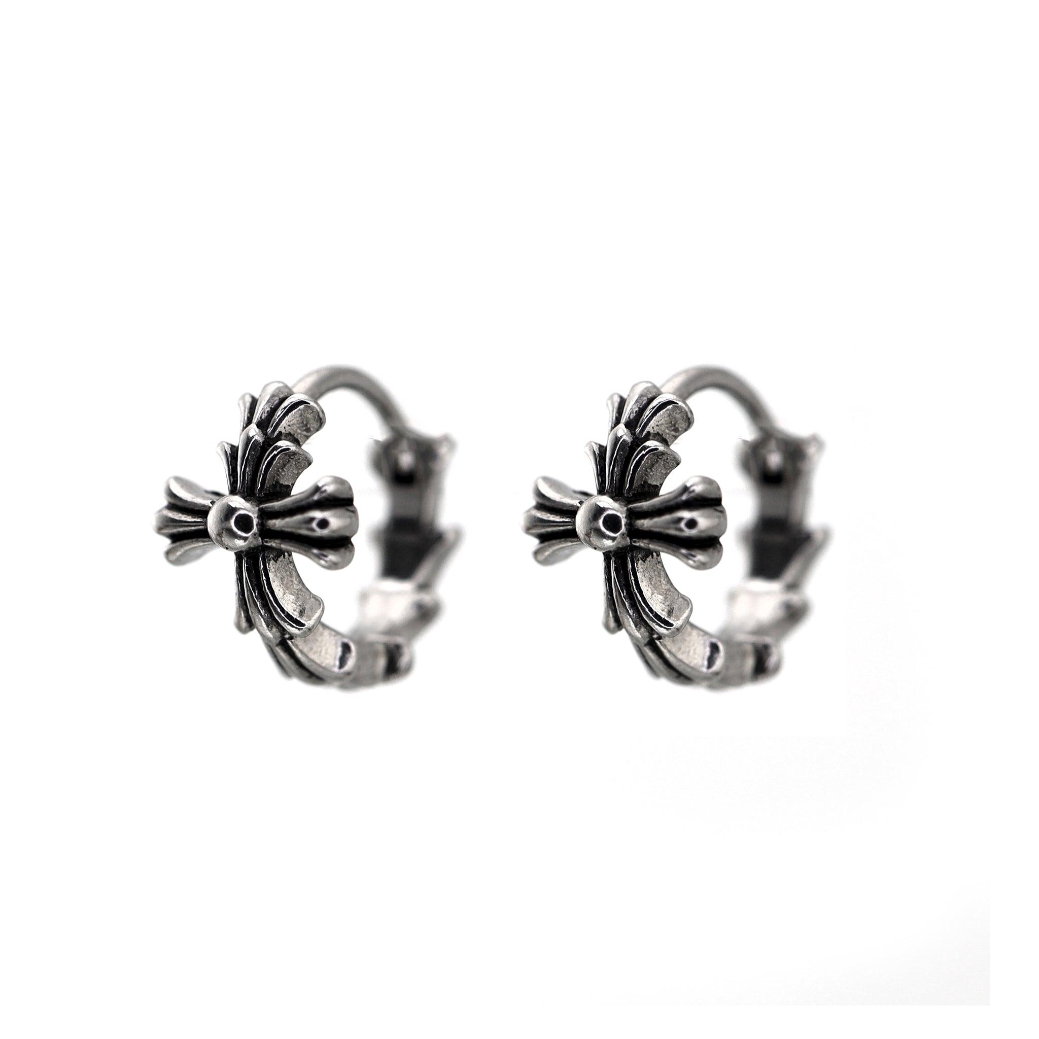 Chrome Hearts Style Cross Stainless steel Earrings