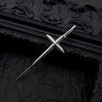 Single Ear Cross tainless steel Ear Climber