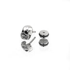 "Shut Up" Skull Stainless steel Ear Studs