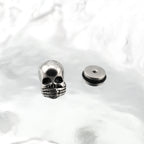 "Shut Up" Skull Stainless steel Ear Studs