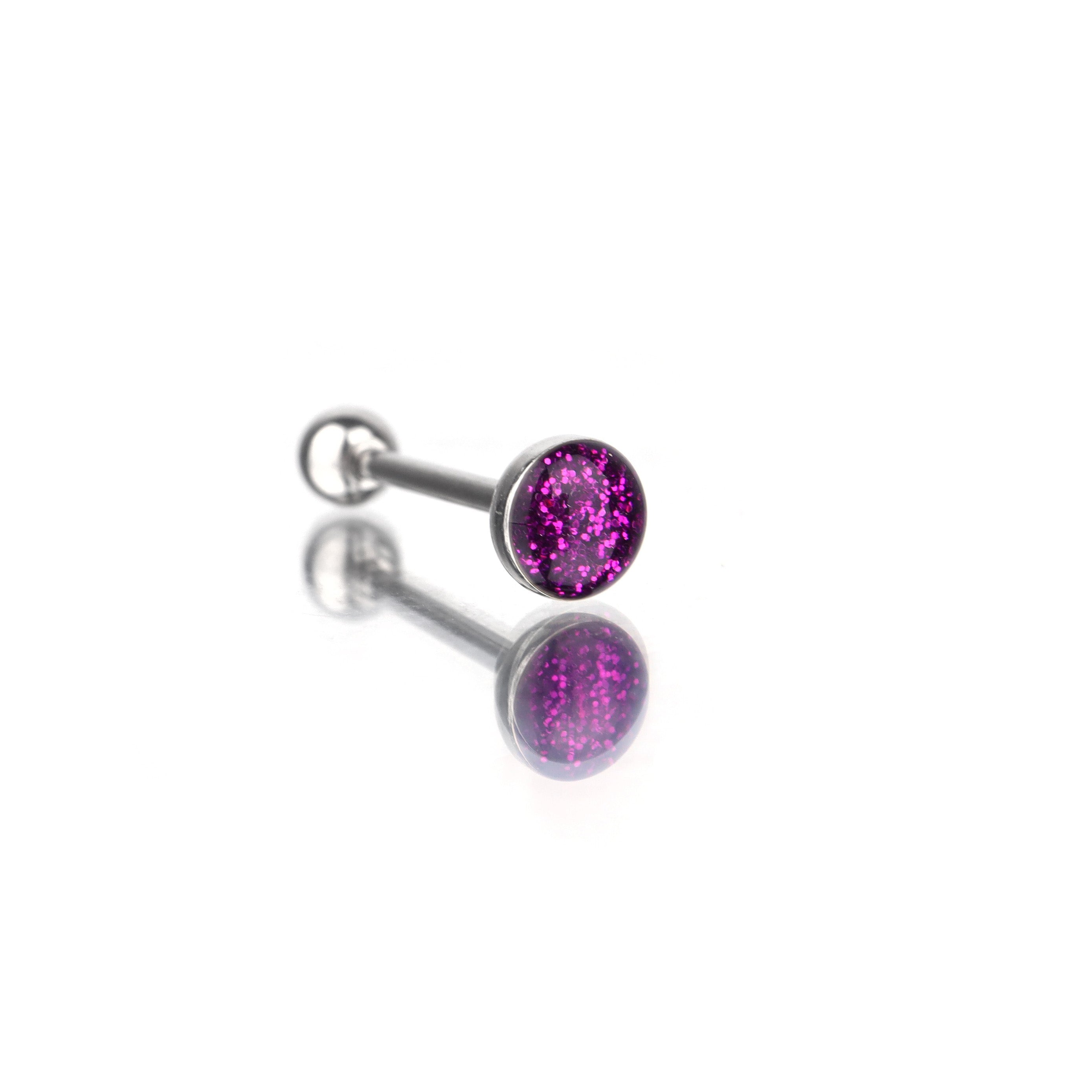 Slick glitter Resin Oil tongue nail