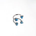 Dragon Claw Cat's Eye Horseshoe Ring