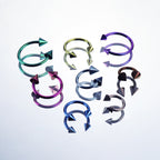 16G Internally Threaded Titanium Horseshoe ring