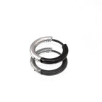 Black & White Contrast Stainless Steel Earrings