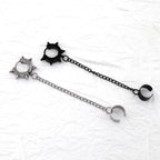 Six-Spike Chain stainless steel Ear Climbers