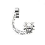 Six-Spike Chain stainless steel Ear Climbers
