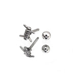 Twisted Knot Internally Threaded stainless steel Studs