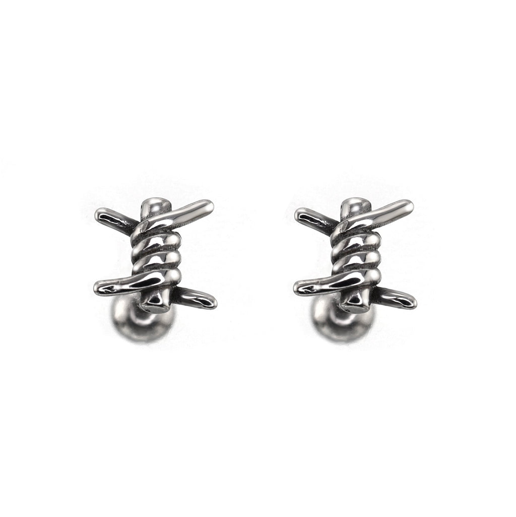 Twisted Knot Internally Threaded stainless steel Studs