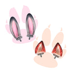 Bunny & Fox Internally Threaded Titanium Helix Couple Earrings