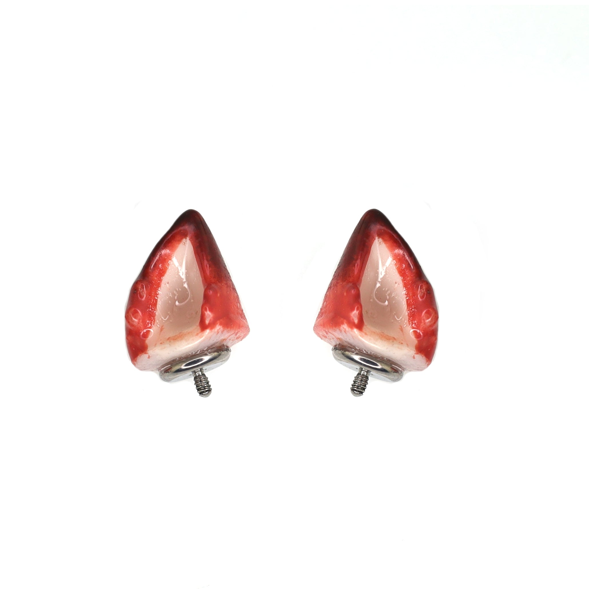 Bunny & Fox Internally Threaded Titanium Helix Couple Earrings