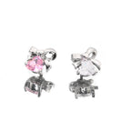 Bow CZ Stainless Steel Studs