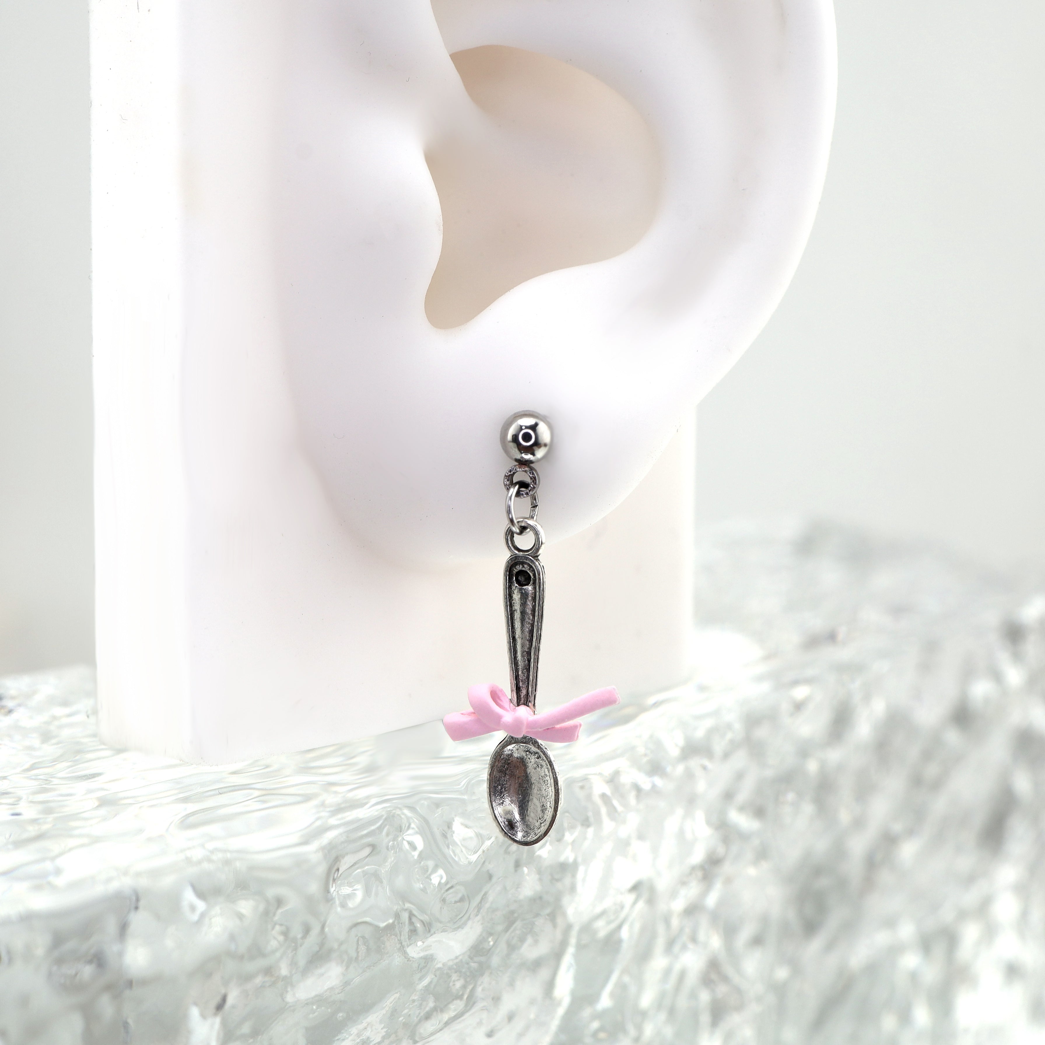 Star Baker- Cute Spoon & Fork stainless steel Earring