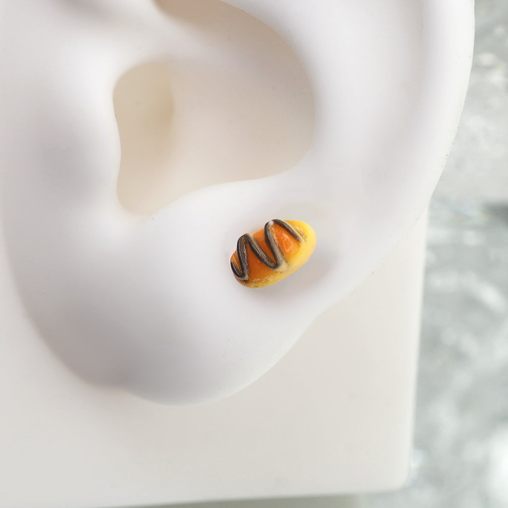 Star Baker - Chocolate Croissant Stainless Steel Ear Studs