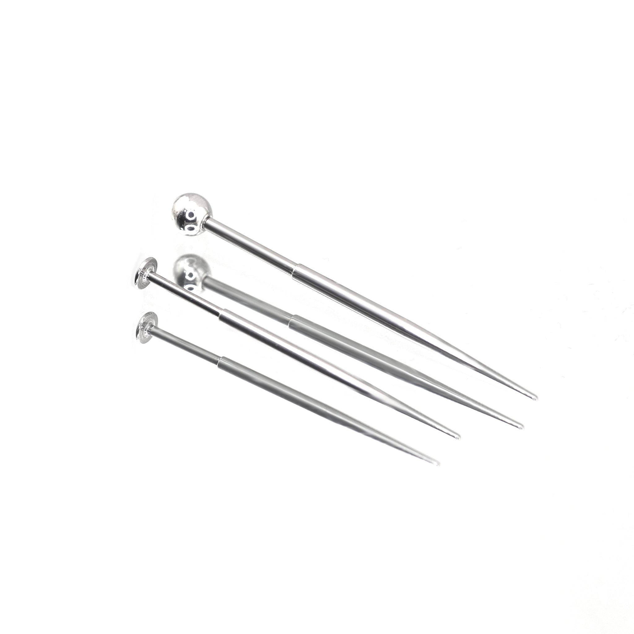 3PCS Stainless Steel Externally Threaded Piercing Guide Needle