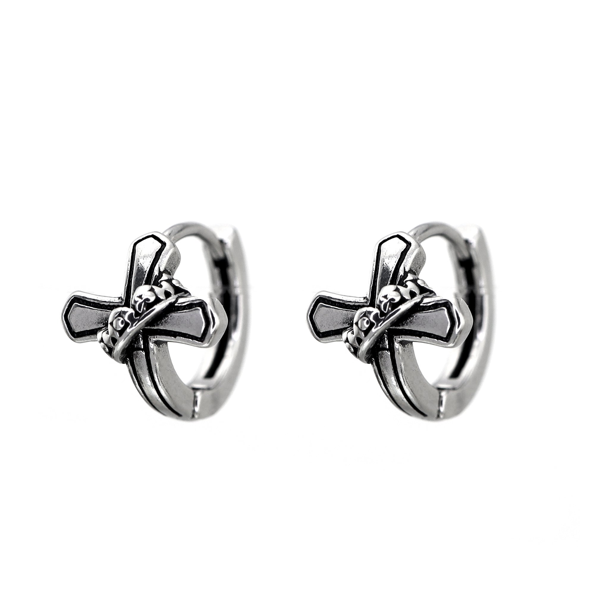 Twisted Cross stainless steel Earrings