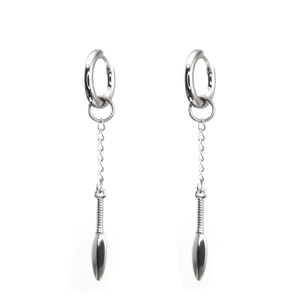 Dagger Drop Chain stainless steel Earrings