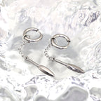 Dagger Drop Chain stainless steel Earrings
