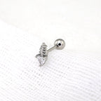20G CZ Mini Fishbone Ear Studs