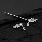 Wing CZ Pendant stainless steel Industrial Barbell