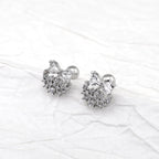 20G Thin Bow Floral Halo Ear Studs