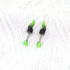 PAIR OF Satan Demon Horn Titanium Cartilage Studs