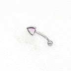 Oil Slick Cat Eye Brow stainless steel Studs