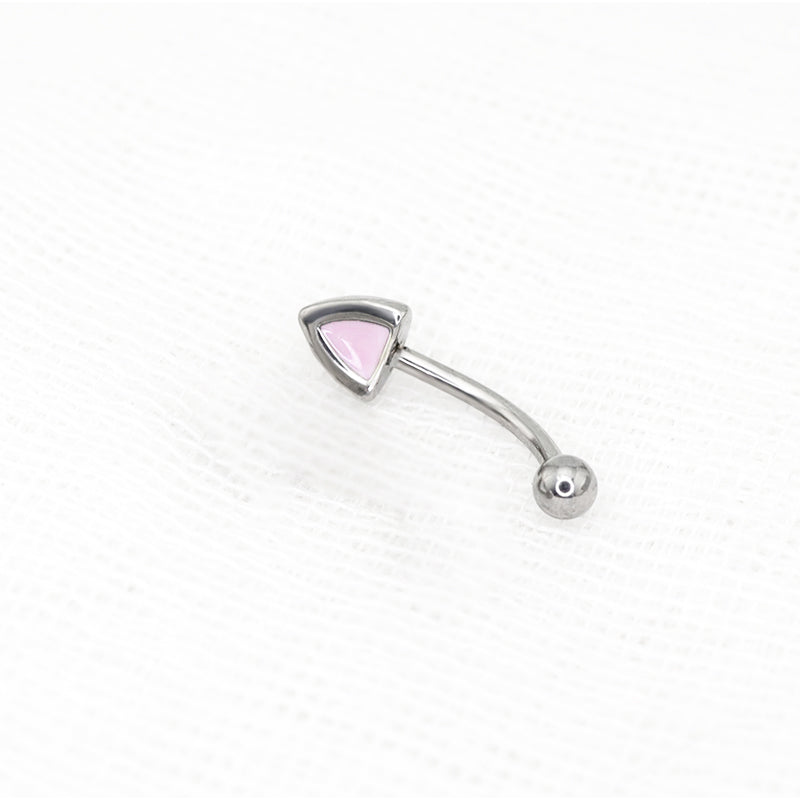 Oil Slick Cat Eye Brow stainless steel Studs