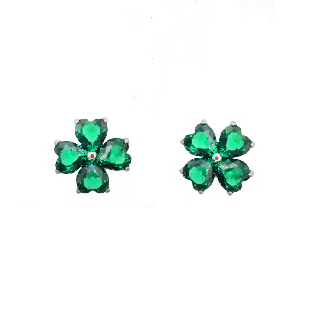 Green Clover Titanium Internally Threaded Studs