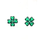 Green Clover Titanium Internally Threaded Studs