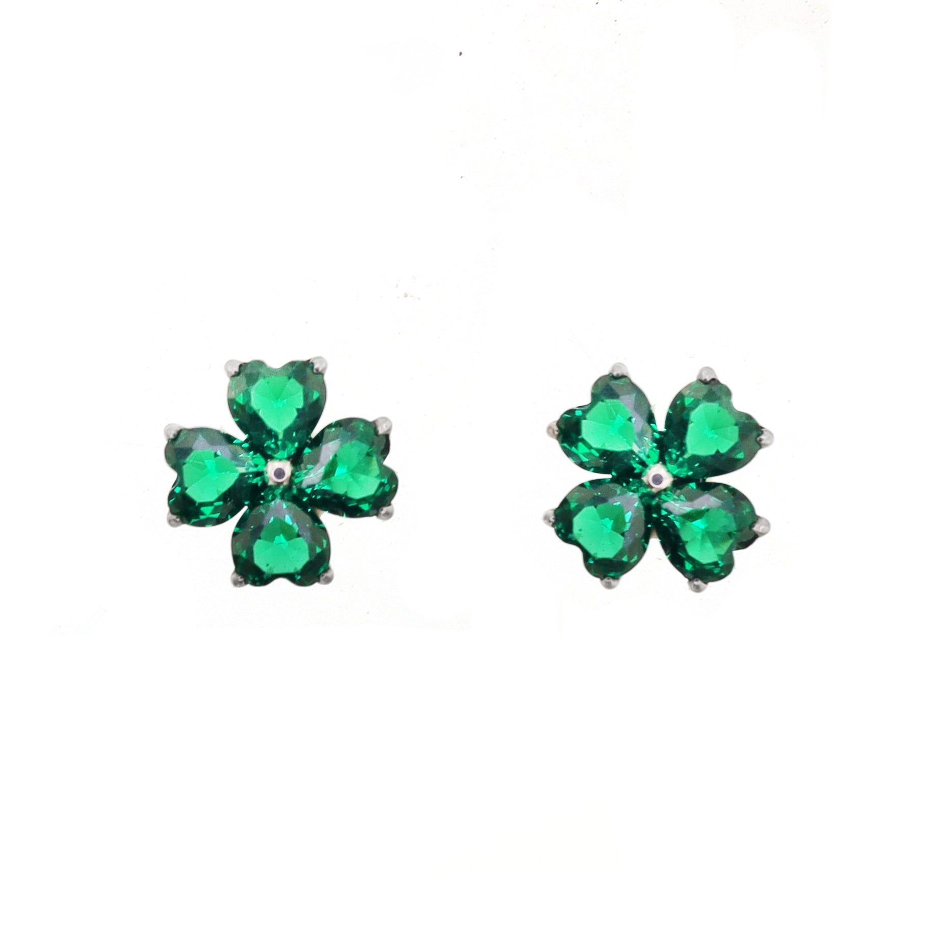 Green Clover Titanium Internally Threaded Studs