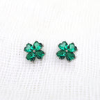 Green Clover Titanium Internally Threaded Studs
