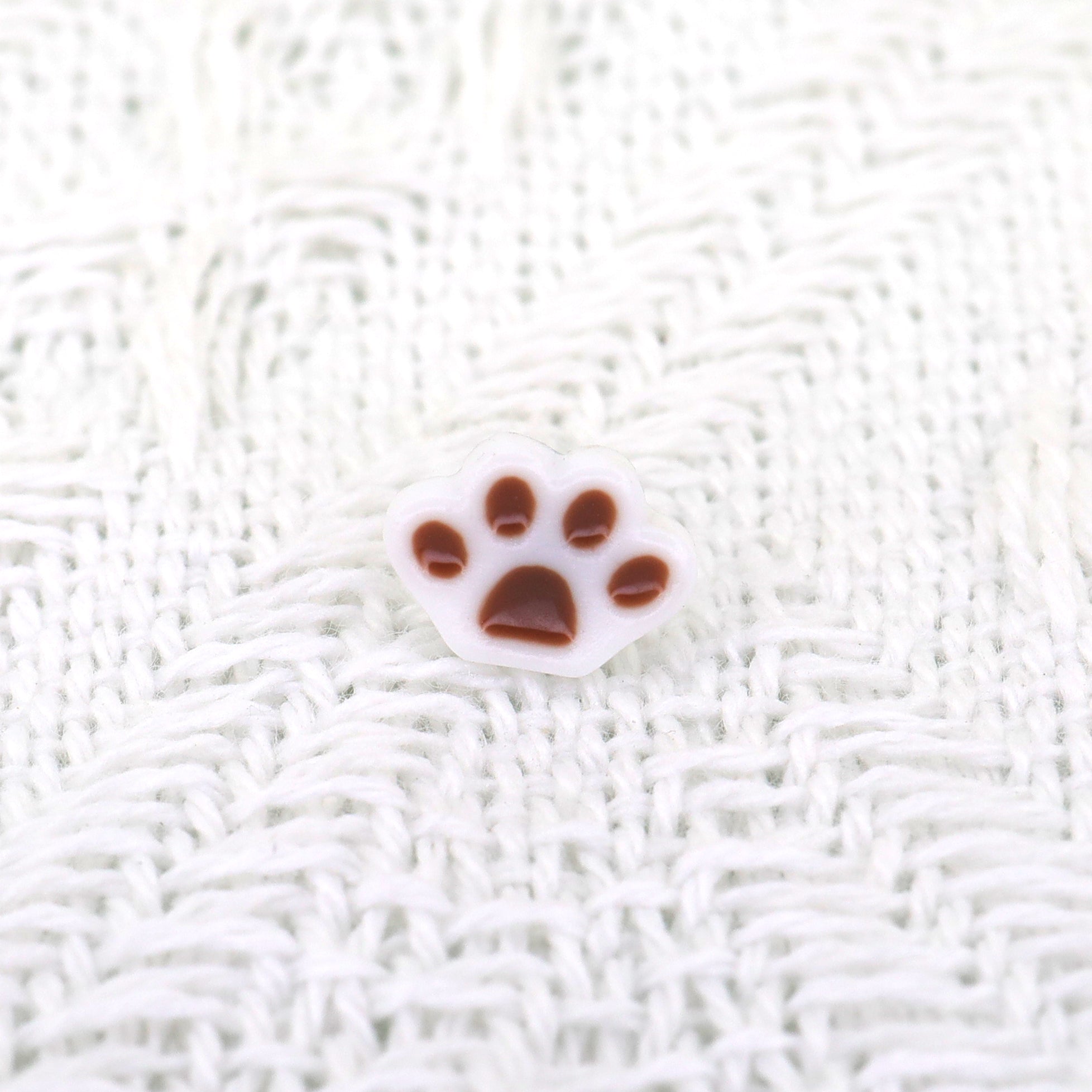 Paws & Purrs - Siamese Kitten & Fish 3D Earrings - Paws & Purrs - Siamese Kitten & Fish 3D Earrings - Paw / 6mm by CRUXJEWELRY