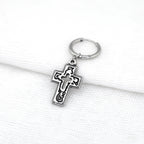 PAIR OF Openwork Gothic Cross stainl ess steel Earring