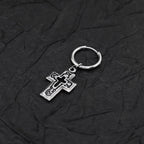 PAIR OF Openwork Gothic Cross stainl ess steel Earring