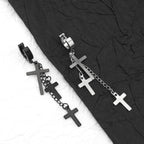 Cross Drop Chain Stainless Steel Earring Chain