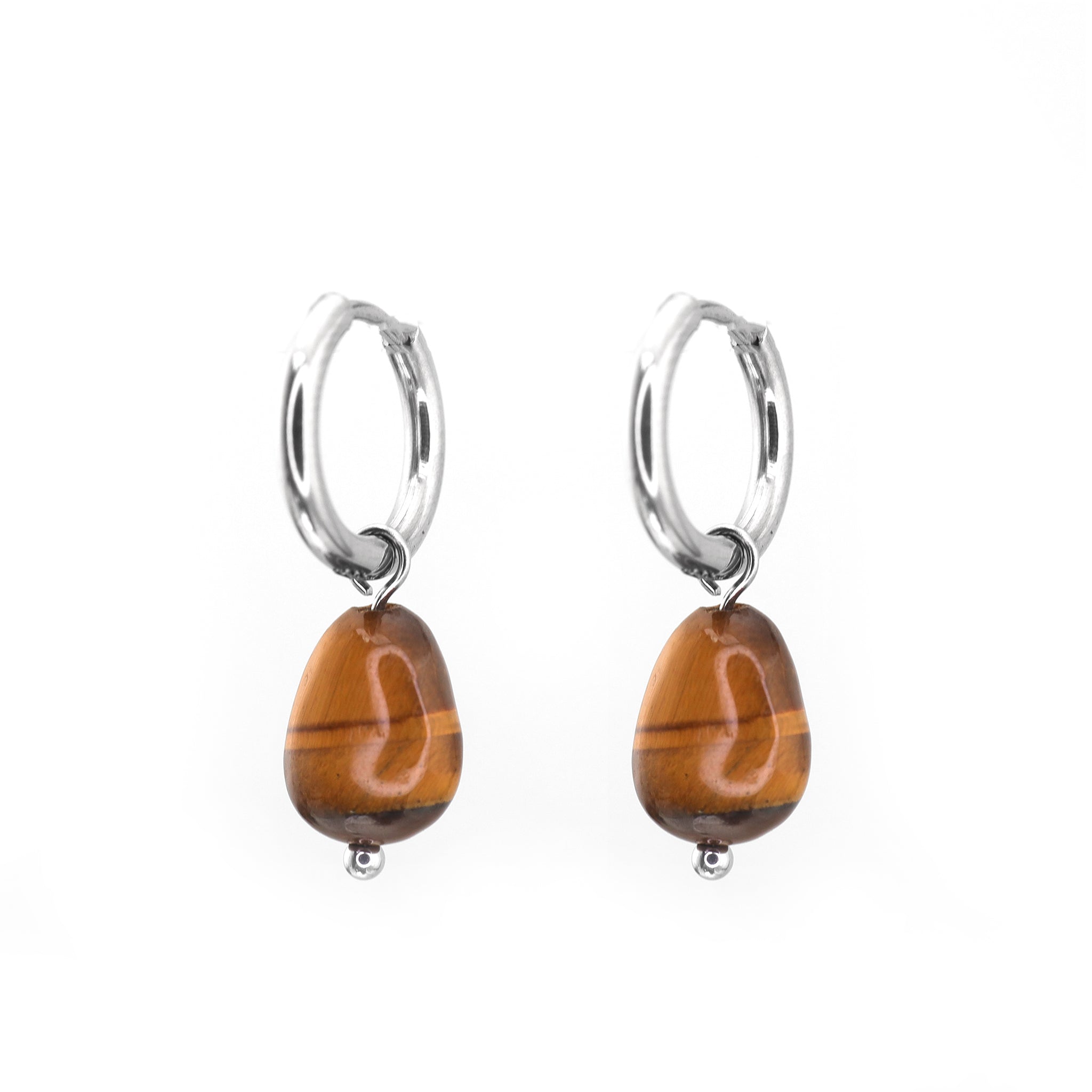 Wood Grain Minimalist stainless steel Pendant Earring