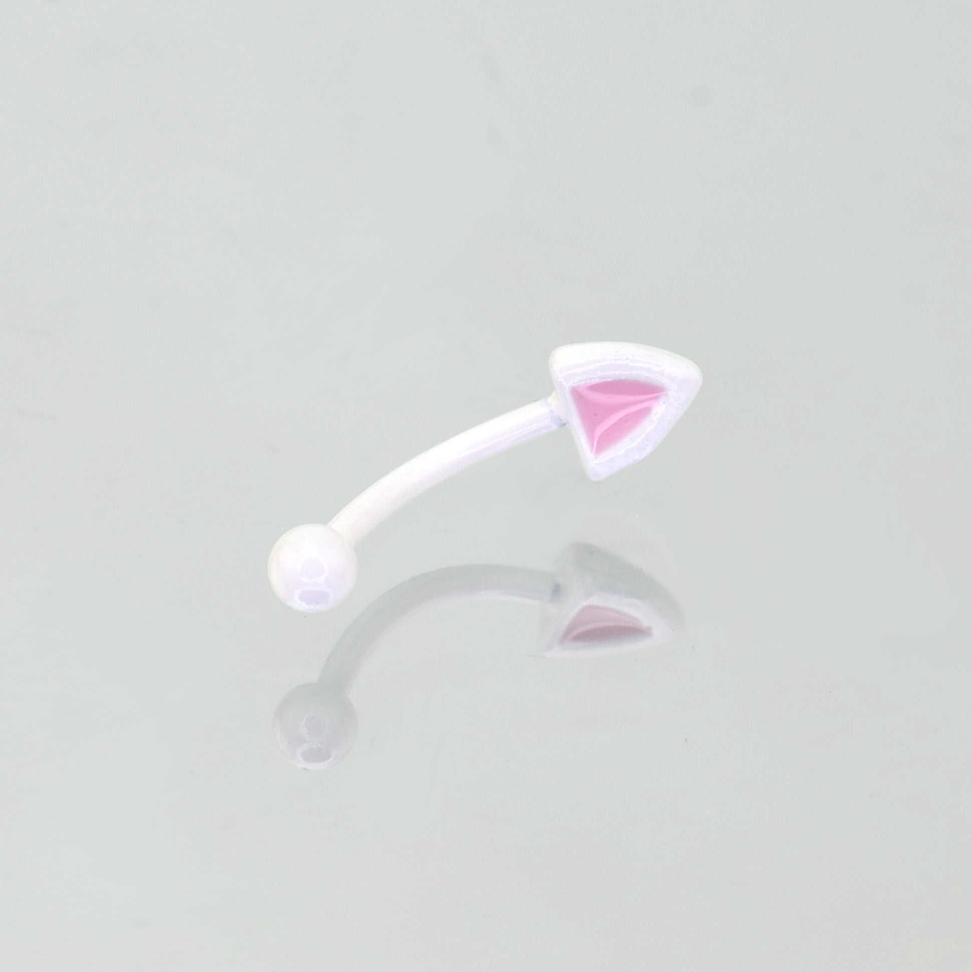 Colorful Cat Ear stainless steel Rook Stud 爱宠