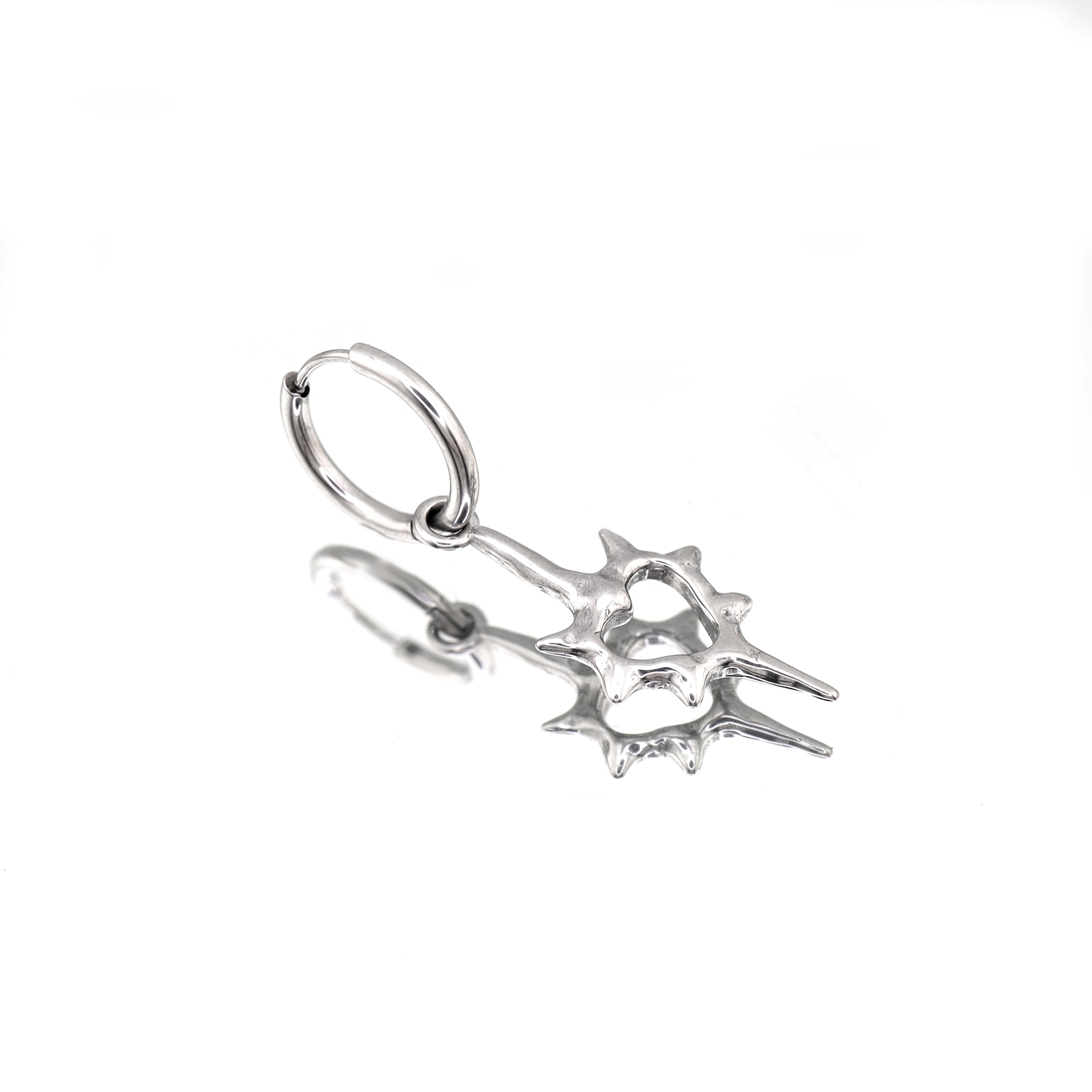 Thorn Heart stainless steel Pendant Earring