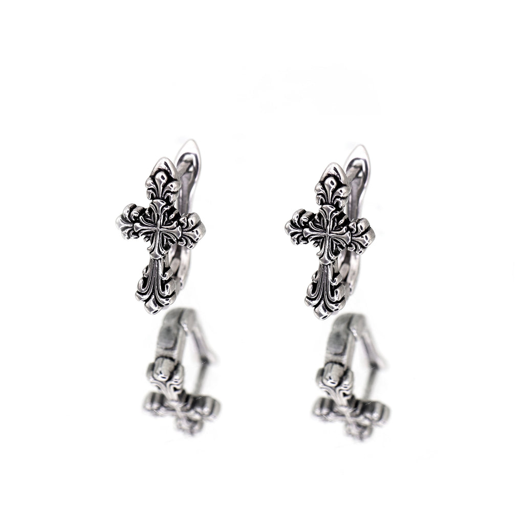 Gothic Cross stainless steel Ear Stud
